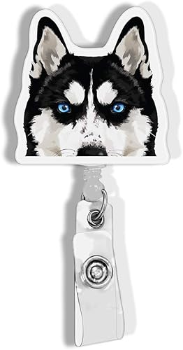 Vista 21 de WIRESTER Soporte retráctil para identificación con clip de cocodrilo para trabajadores de oficina, personal médico, estudiante, panda rojo