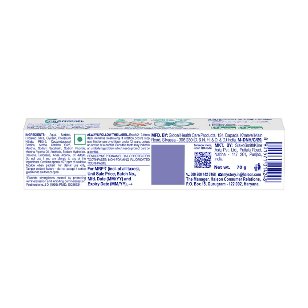 Sensodyne Pronamel Enamel Protection Toothpaste 70g | Daily Protection | Tooth paste for Cavity Protection & Fresh Breath product image 6