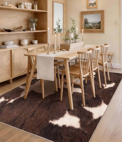 Tapete decorativo 5x7 Brown estilo vaca miniatura 4