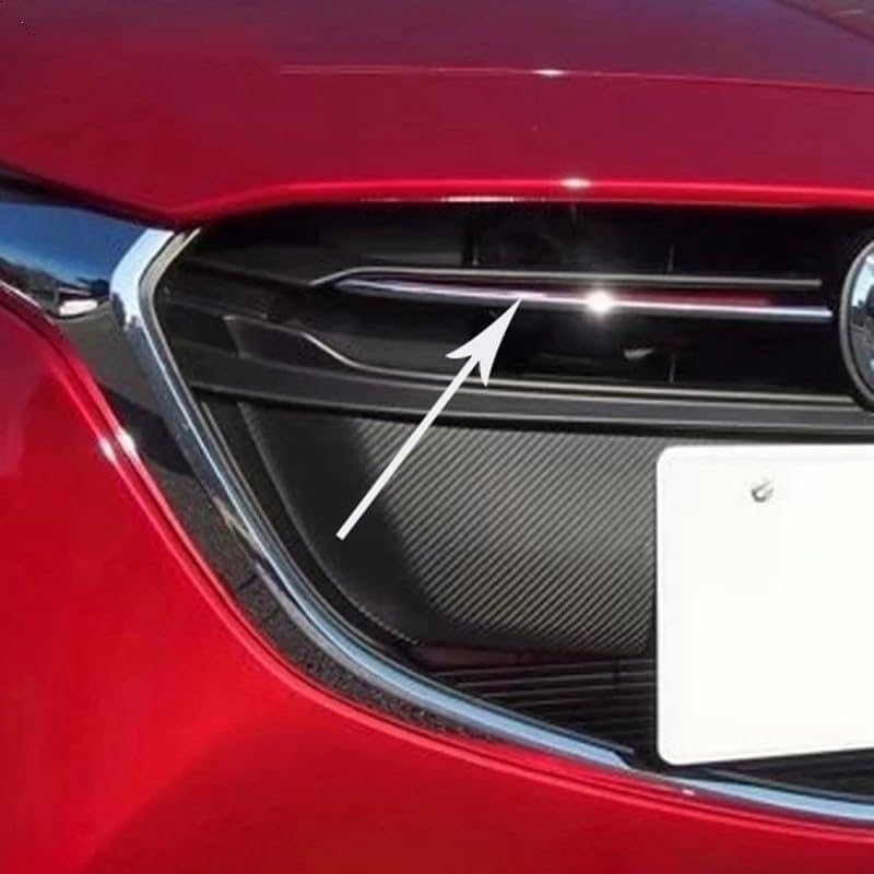 Car Front Grille Grill Cover Trim Molding for Mazda for 2 for Demio 2015-2017 DJ DL for for for Hatchback for Sedan for Styling [accessories](Red)