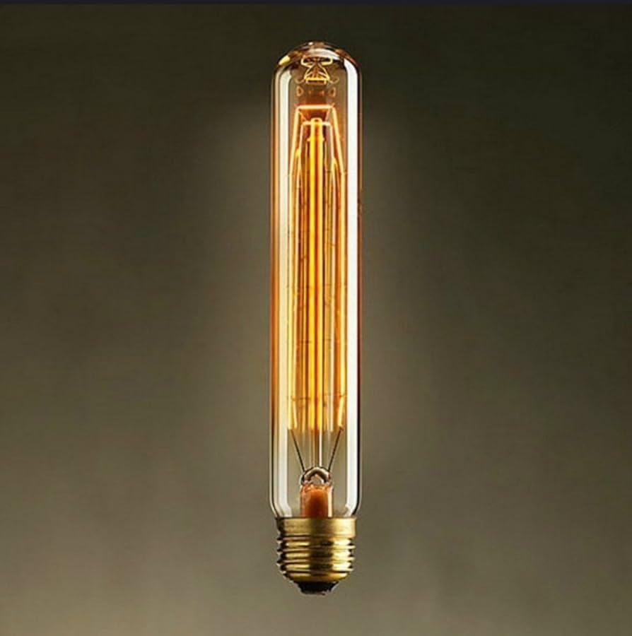 AHUJA INTERNATIONAL T185 Tubular Filament Bulb, E27 Retro bulbs for cafe, restaurants, hotels, home, office,decoration 7 inch Warm White-image-44
