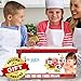 Toy Cash Register for Kids with Scanner, Play Money, Fake Credit Card, Calculator, Cutting Food & Pot Playset, Hat, Supermarket Grocery Store Pretend Play Cashier Gift for Toddlers Boys Girls