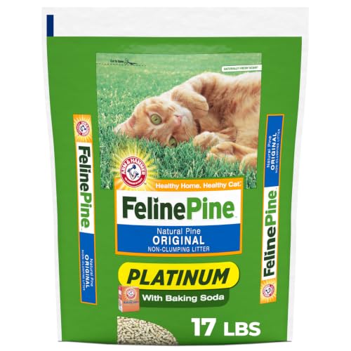 Feline Pine Platinum Non-Clumping Cat Litter 17lb.
