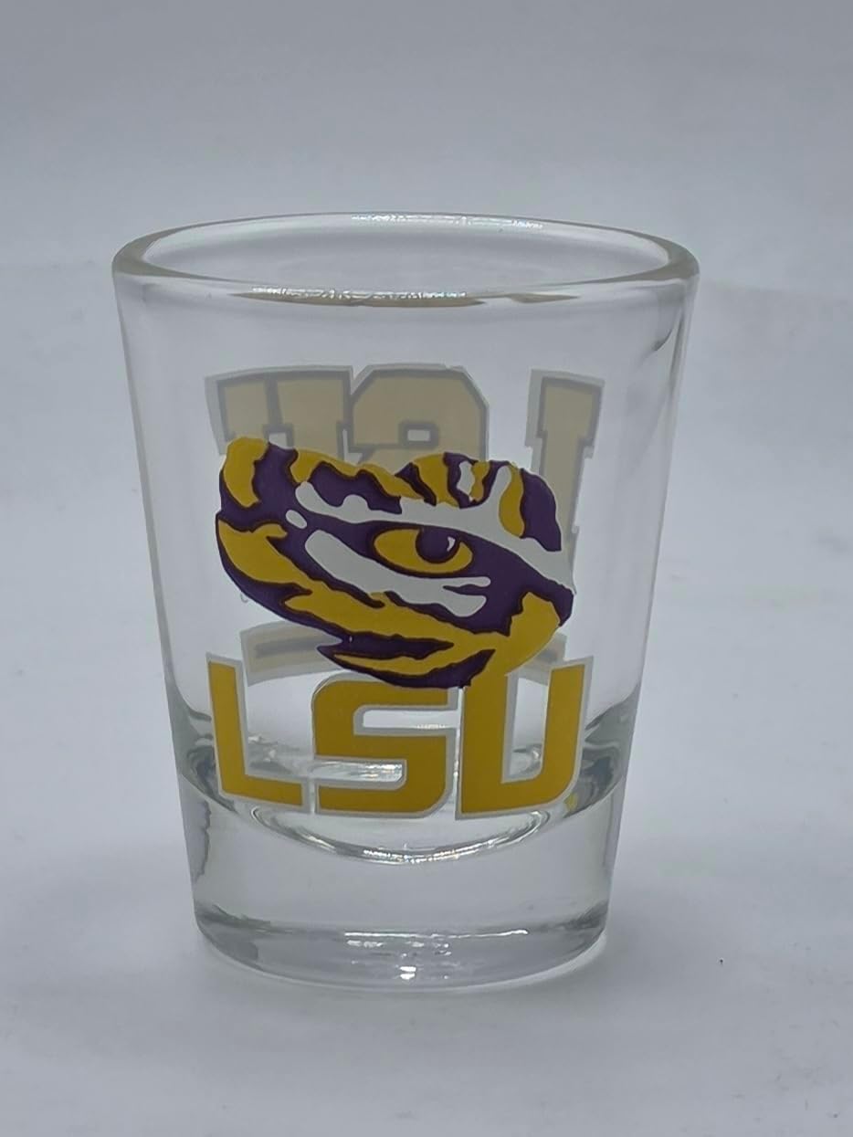 Boelter Brands Licensed NCAA Letterman 2oz Shot Glass (Louisiana State Tigers) - Image 3