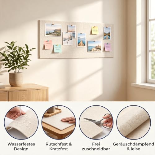 XLTBOMS Filz Meterware 4mm Dick 42×300cm Filzstoff Filzrolle Beige – Bild 3