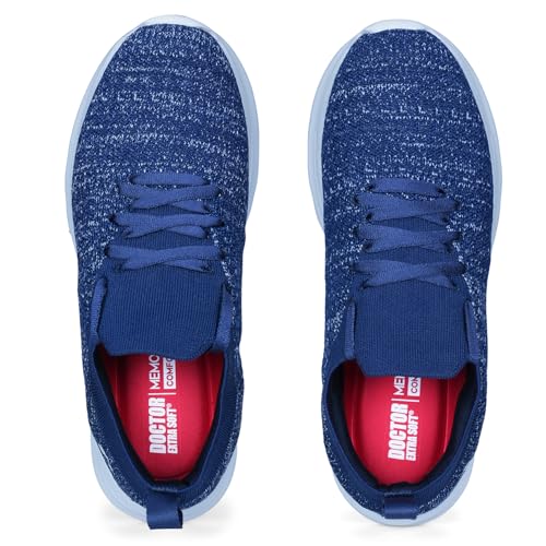 Image of DOCTOR EXTRA SOFT Men's Running & Walking Shoes Lightweight Comfortable Slip-On Sports Sneakers with Memory Foam Cushion, Breathable Knitted Upper, Anti-Slip Sole Flexible Gym Training Shoes D-2013