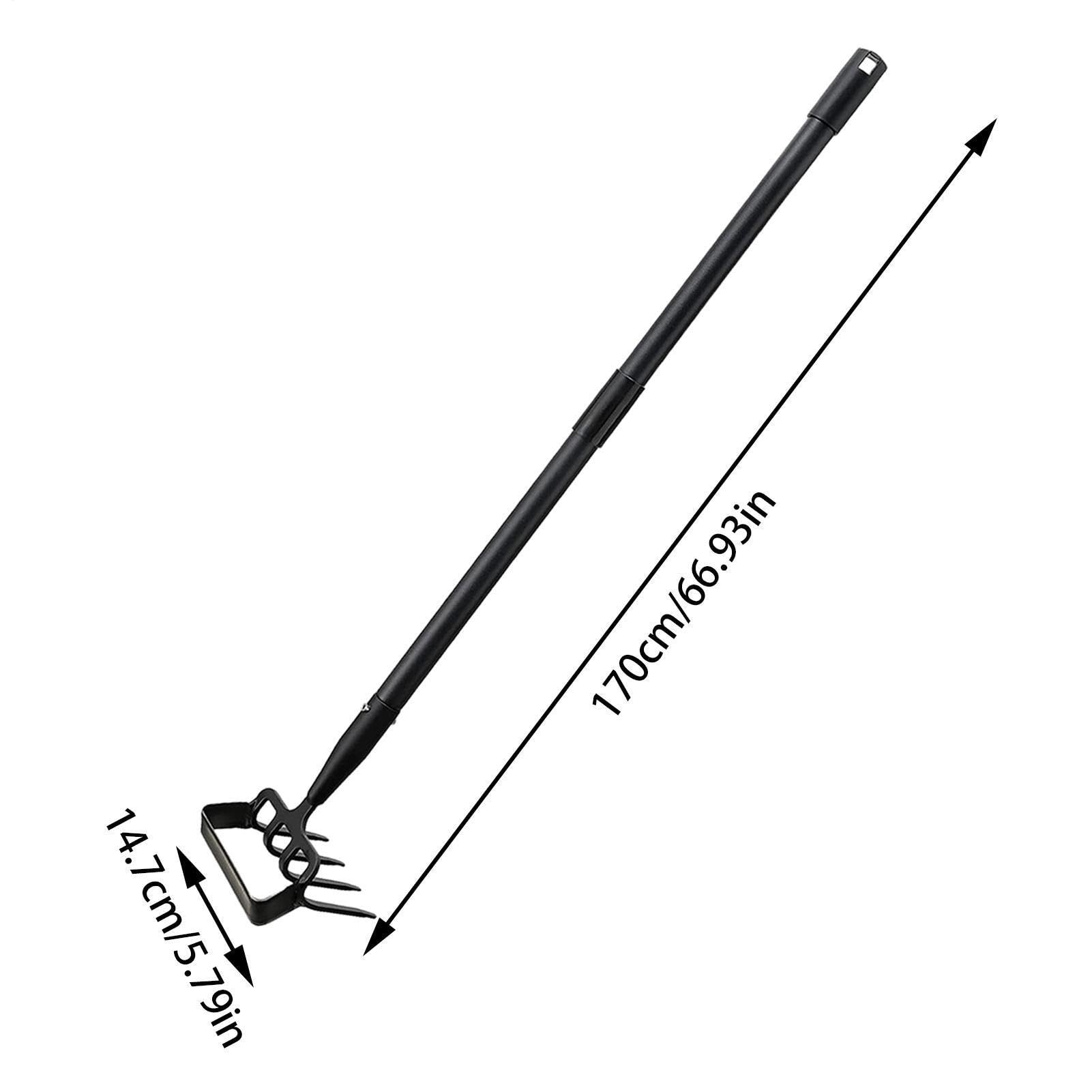 Narzędzie do motyki ogrodowej - Ergonomiczny uchwyt Heavy Duty Hand Hoe z | grabiami,Motyka ogrodnicza z grabiami do pielenia, cięcia i spulchniania gleby