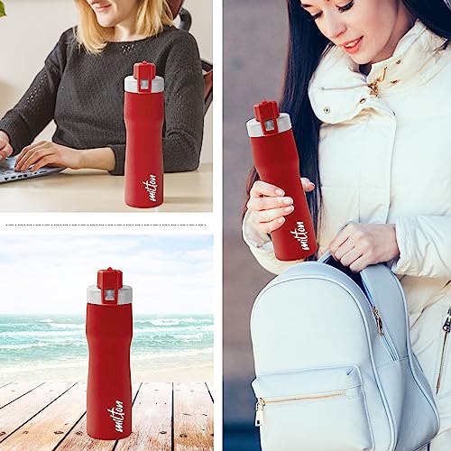 Image of MILTON Champ 750 Stainless Steel Water Bottle, 700 ml, Red