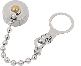 Aexit Waterproof Anti Nails, Screws & Fasteners Debris Resistant Aviation Connector Zinc Alloy Cover Shell Cap Plugs GX12 Silver