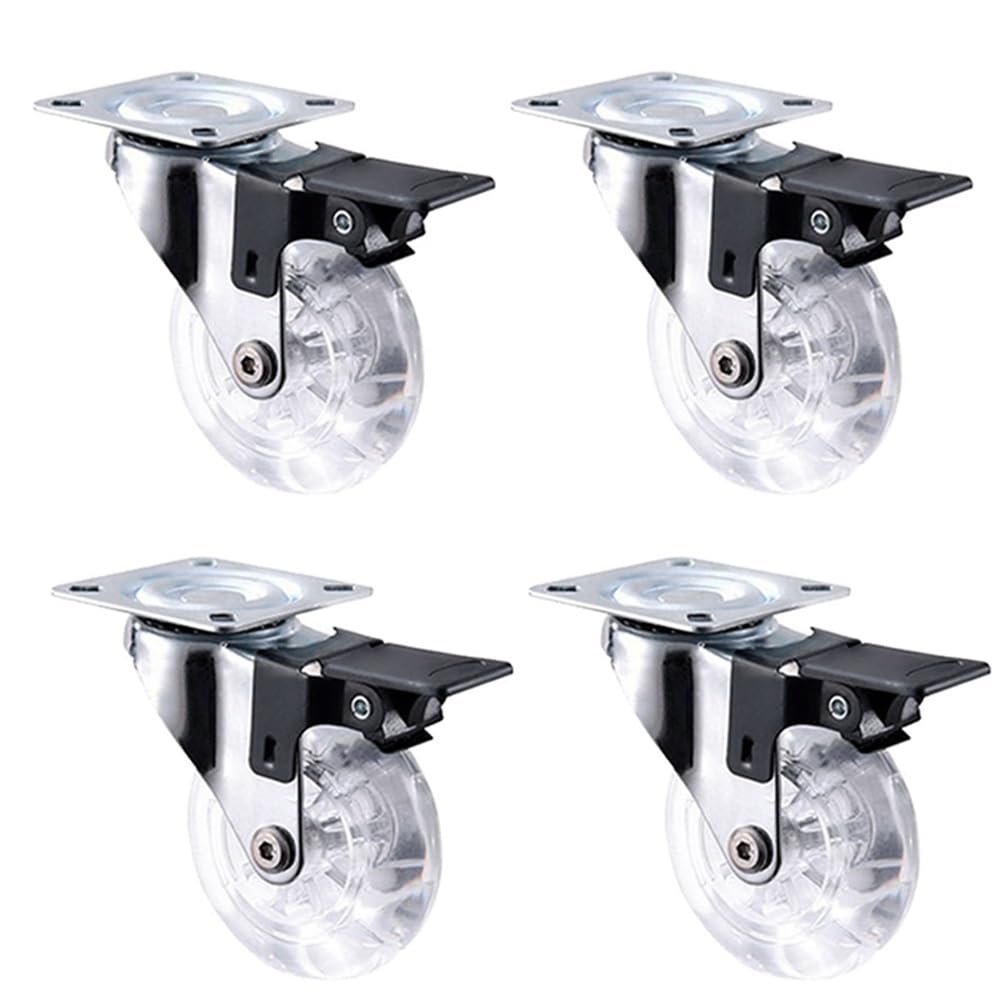 Roulettes avec frein lot de 4 pour tables et chaises