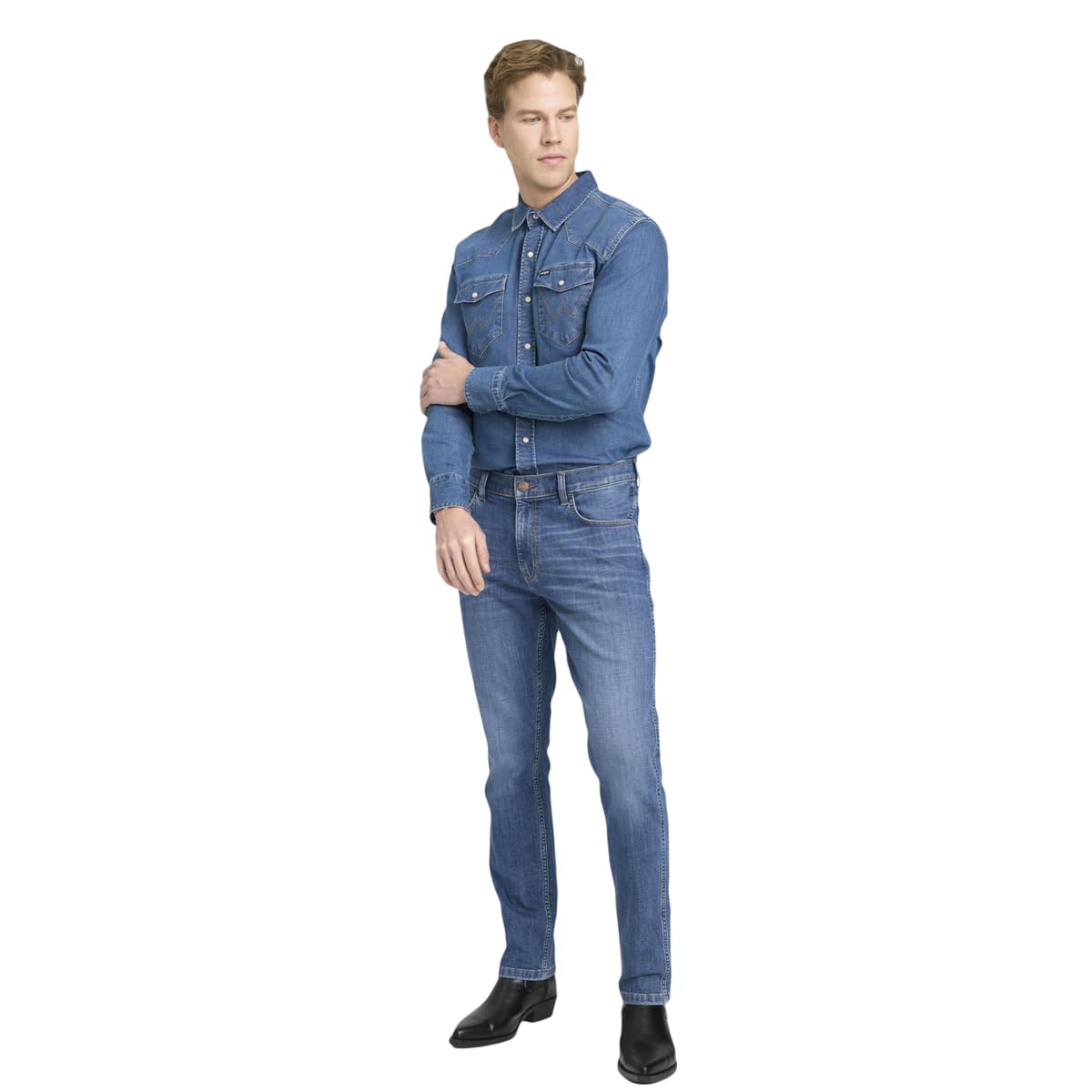 Wrangler Texas Slim Jean Pantolon W12S Jean Pantolon Erkek