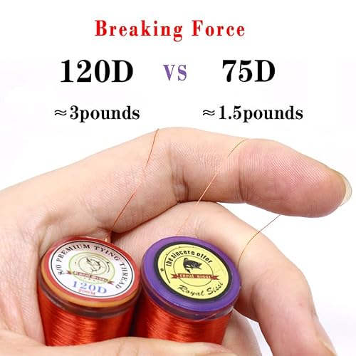 Fly Tying Thread 8 Colors 120D High Strength Nylon Fly Fishing Thread Fly Tying Materials for Saltwater Fly Patterns