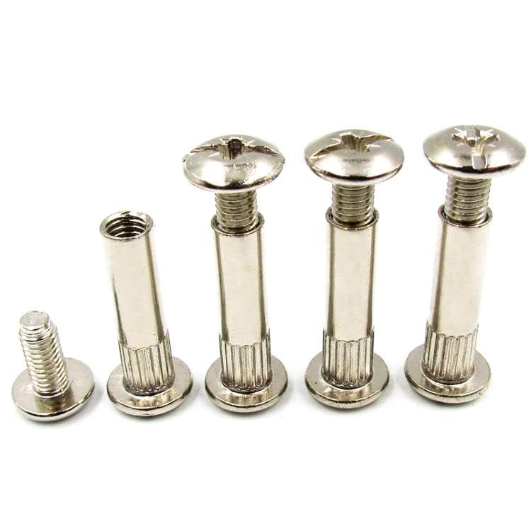 Image of Rely⇒VP INDUSTRIES (Pcs-10) M4x20 mm Cabinet connector bolt Fastener for Joining Wood Boards, Cabinets, Cupboards,Chairs & Beds