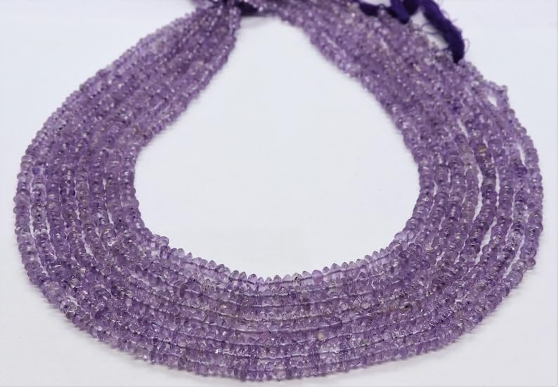 Perles améthyste naturelle fabrication bijoux collier bracelet 3-4mm - 5