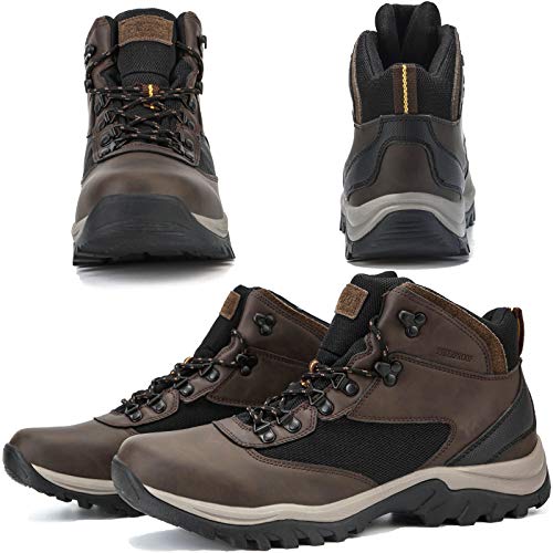 image for ZASEPY Men's Waterproof Hiking Boots Lightweight Non-Slip Outdoor Shoe
