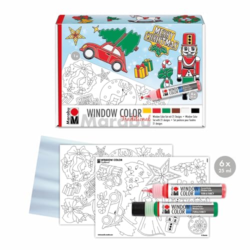 Marabu 0406000013908 - Window Color fun & fancy 'XMAS Traditional'...