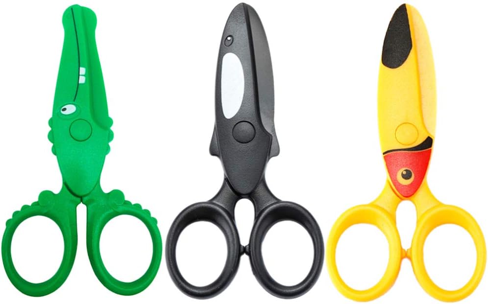 PRETYZOOM 3pcs Craft Scissor Kids Scrapbooking Scissors Decorative Scissors Child