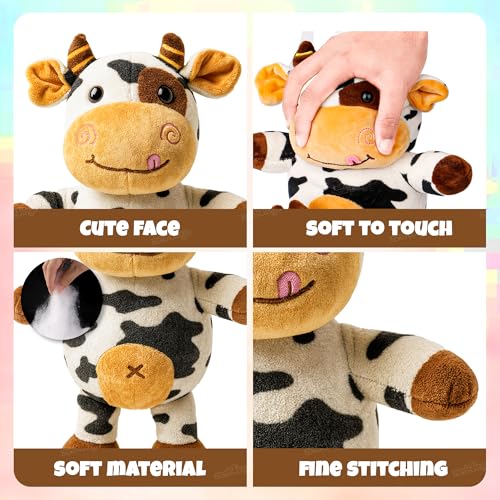 Image of Zest 4 Toyz Soft Toy for Girls (30 Cm) | Cute Stuffed Animal Plush Toy | Baby Toys | Cow Soft Toy Cuddly Teddy Bear for Kids | Birthday Gift