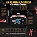 YONHAN 15A Battery Charger, Adjustable Current Car Battery Charger,12V/24V LiFePO4 Lead Acid Trickle Charger, Desulfator with Temperature Compensation for AGM, STD, Gel, Deep Cycle Batteries