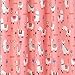 Eclipse Llama Drama Thermal Insulated Single Panel Rod Pocket Room Darkening Privacy Curtains for Nursery, 42 in x 84 in, Coral