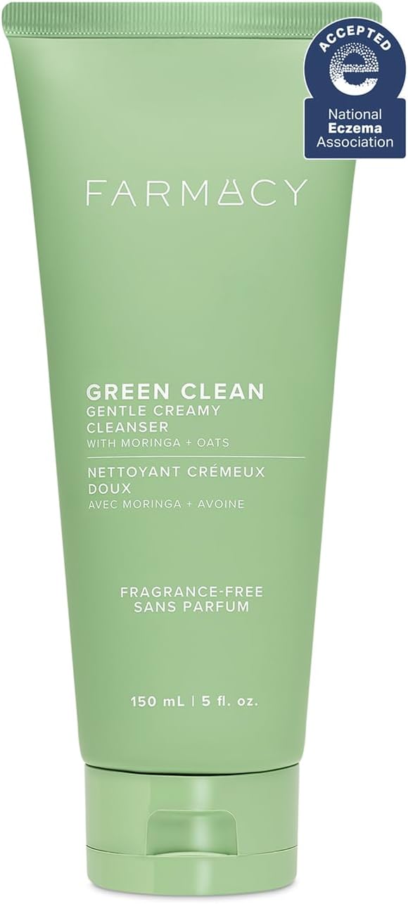 Gentle Creamy Face Cleanser - Hydrating Facial Cleanser to Nourish + Help Remove Makeup + Impurities - Enriched with Aloe + Moringa Oil to Soothe, Purify + Refresh Skin (150ml)