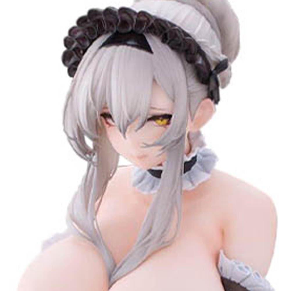 Original Painting Anime Maid Girl Figura de pie modelo 25 cm