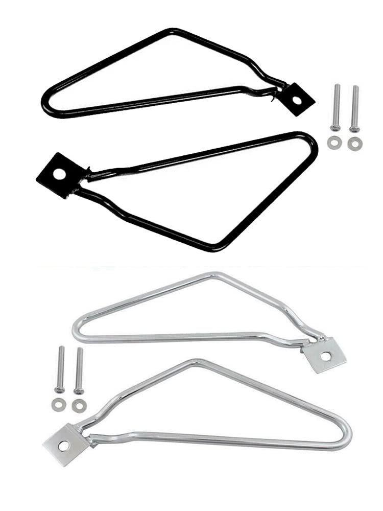 Set di Staffe per Borse da Moto, Set di Staffe per Borse da Moto Compatibile con H/a*rley Sportster 883 Iron XL883N, Dyna Fat Bob FXDF