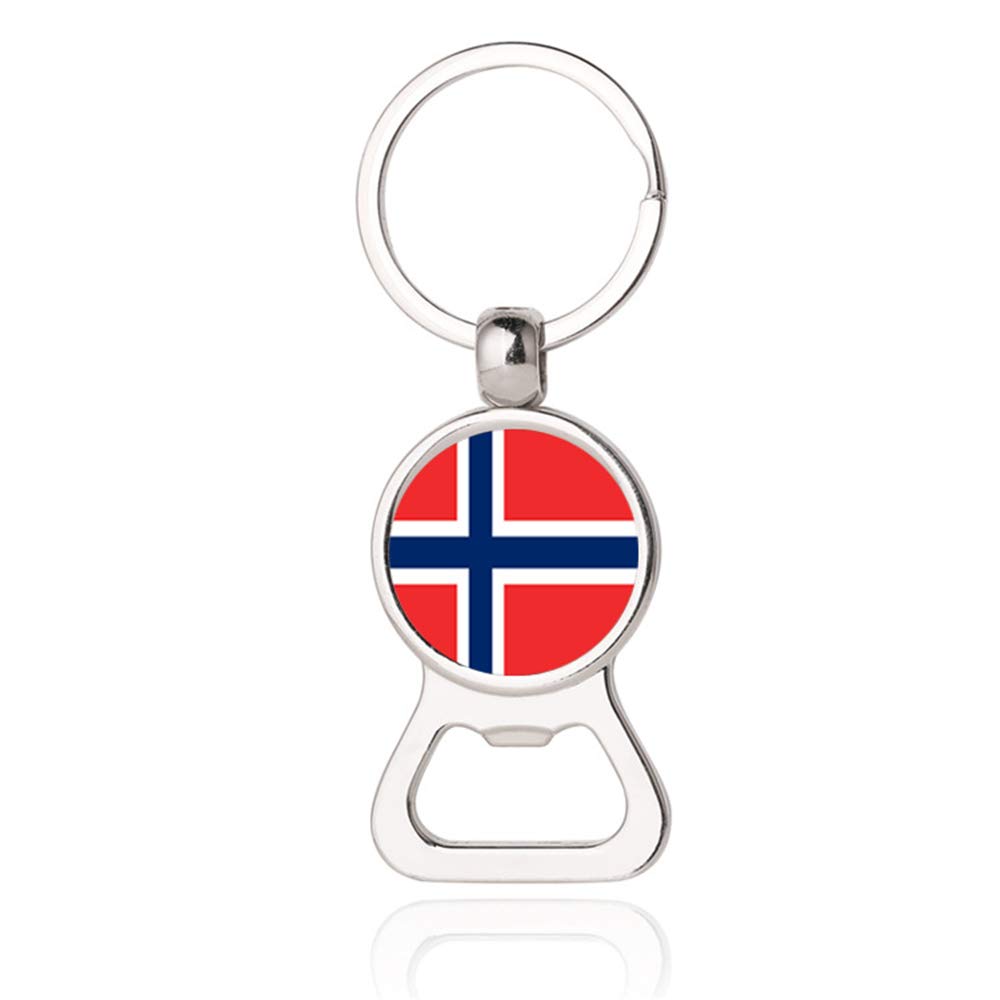 National Flag Style Norway Souvenir Gift Keychain Bottle Opener