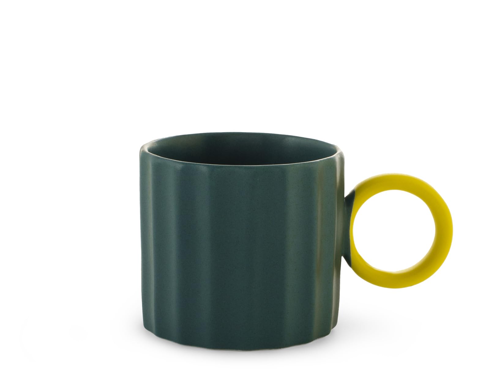 H&H – Set de 6 tazas de té Delight, new bone china 250 ml, colores surtidos, con asa redonda en contraste, elegantes y aptas para uso diario