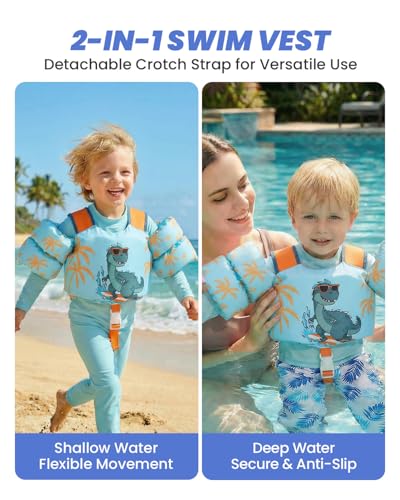 Image of Gogokids Puddle Float Jumper 24-66 Pounds, Toddler Swim Vest Kids Floaties