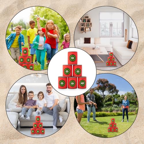 12 Soft Targets, Indoor Target Practice Game, Safe Foam Dart Target Board, Fun Educational Aim Training - Image 7