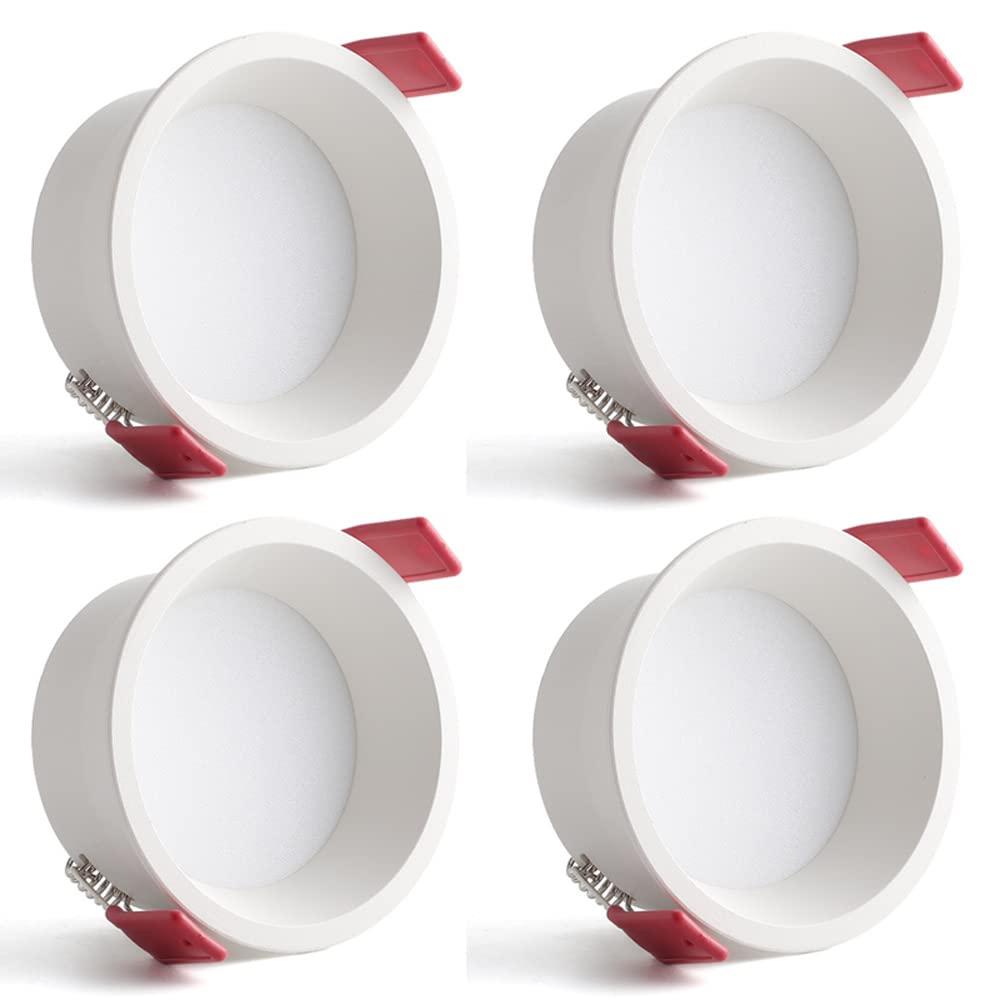 Reflektory LED do zabudowy, 4-pak, 3W5W7W, 3-calowe oświetlenie sufitowe LED, możliwość ściemniania, łatwa instalacja modernizacyjna