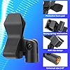 2 Pcs Mic Clips for Stands, Universal Microphone Clip Holder Microphone Clip Mic Holder Mic Clip with 5/8" Male 3/8" Female Mic Stand Adapter Mic Holder for Stand Microphone Clip for Mic Stand #3
