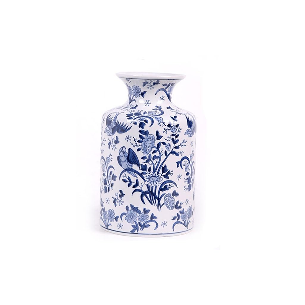 Gfhtrely A Vase Chinese Style Vase Retro Ceramic Flower Rrangement Flower Device Home Living Room Entrance Ornaments Flower Vases