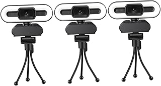 UKCOCO 3pcs 4k Camera Laptop Camera Computer Camera Auto Webcam High Definition Webcam High Definition Camera Auto Focus Webcam Webcamera with Microphone Computer Webcamera 4k Abs