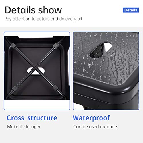 Vnewone 30 Inches Metal Bar Stools Set Of 4 Counter Height Barstools Stackable Metal Chairs High Backless Dining Stool Bar Chair For Indoor Outdoor Patio Home Kitchen Black #TOP1