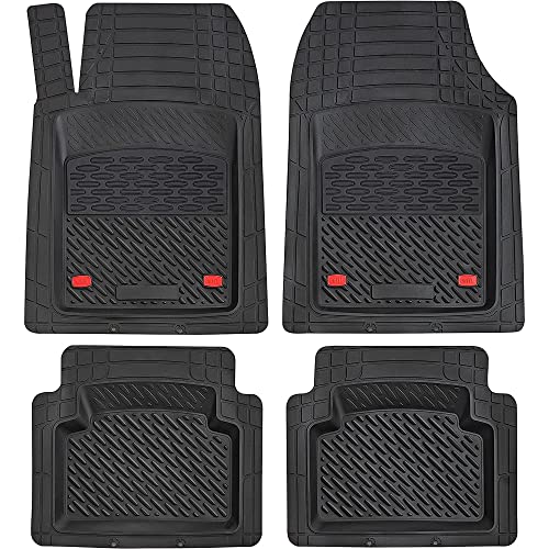 KnK Sapphire Black Floor Mats for SUVs Cars Deep Dish Automotive Floor Mats for Trucks All Weather Floor Mats for Men and Women Gift for New Car Stuff 3D Interior Car Accessory Car Decor 2022 (Black)
