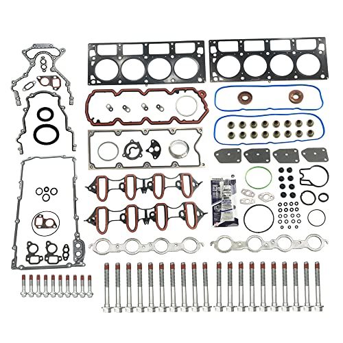 Image of Partsflow Full Head Gasket Set w /Bolts For Buick Rainier For Chevy Avalanche For Cadillac Escalade For GMC Envoy XL For GMC Savana For GMC Sierra For GMC Yukon XL For Isuzu Ascender 5.3L 4.8L V8