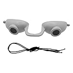 Super Sunnies EVO Flex UV Eye Protection FDA Compliant Eyeshields, Tanning Bed Goggles, Red Light Theraphy Glasses with Strap 1 Pack - Grey