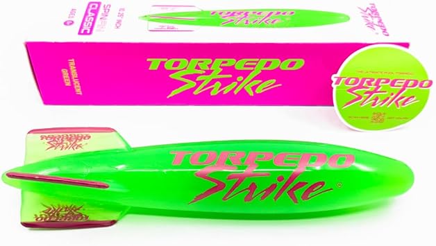 SpinFin 10.25 Large Ultra Premium Pool Torpedo Rocket Spins & Glides Up to 35 Feet Like Underwater Football for Under Water Passing Games Underwater Torpedo Diving Toy Glider