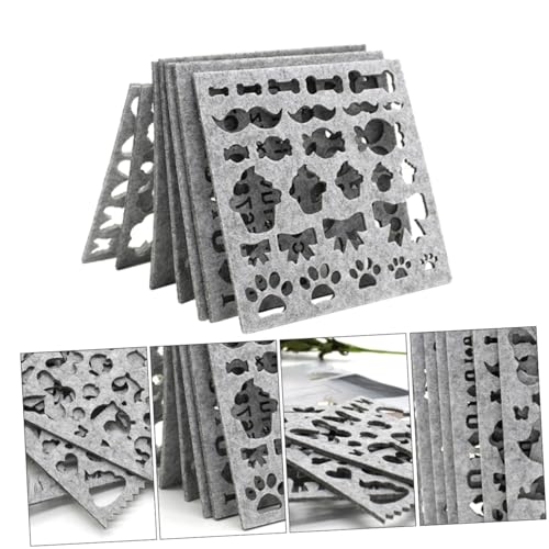 jojofuny 7piezas Molde De Fieltro De Lana Para Aguja De Pinchar De Plantillas Para Manualidades Apliques y Moldes Para Forma Al Bordado Fieltro Diy