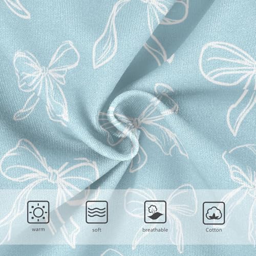 Wusikd White Bows Girls' Underwear Cotton Girls Briefs Soft Toddler Underwear 2T3