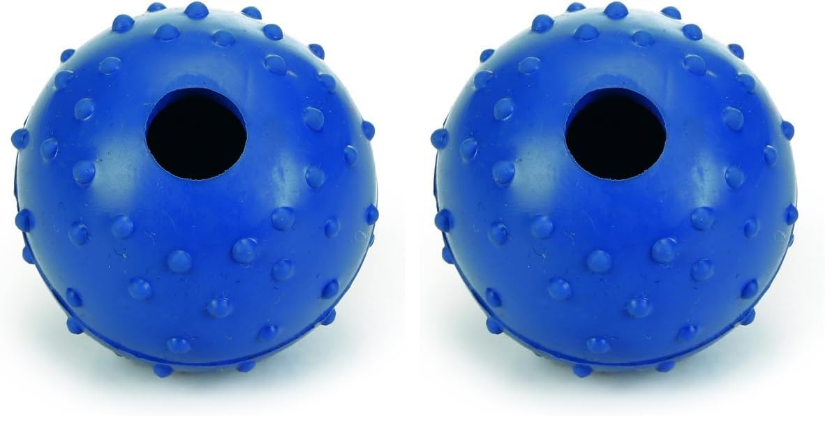 Beeztees Köpek Oyuncağı, Ödül ve Oyun Topu, Kauçuk, Mavi, 7cm (2 paketi)