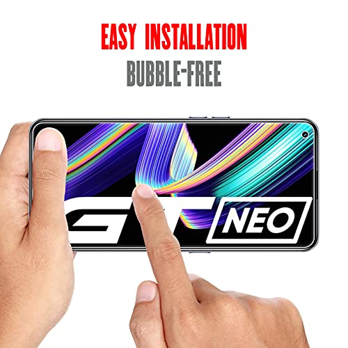 WFTE [2-Pack Protector de Pantalla para OPPO Realme GT Neo 5G,9H Dureza,huellas dactilares libre,Sin Burbujas,Cristal Templado Protector de Pantalla OPPO Realme GT Neo 5G