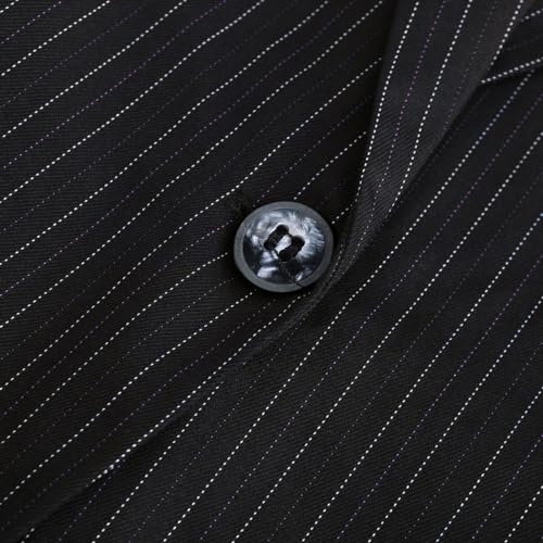 Chic Stripes: Women's Two-Piece Office Suit with a Modern Twist - Image 7