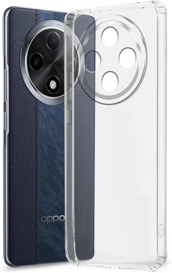 Image of Spazy Case Oppo F27 Pro Plus 5G Back Cover | Protective Soft Transparent Shockproof Hybrid Protection Back Case Cover for Oppo F27 Pro Plus 5G