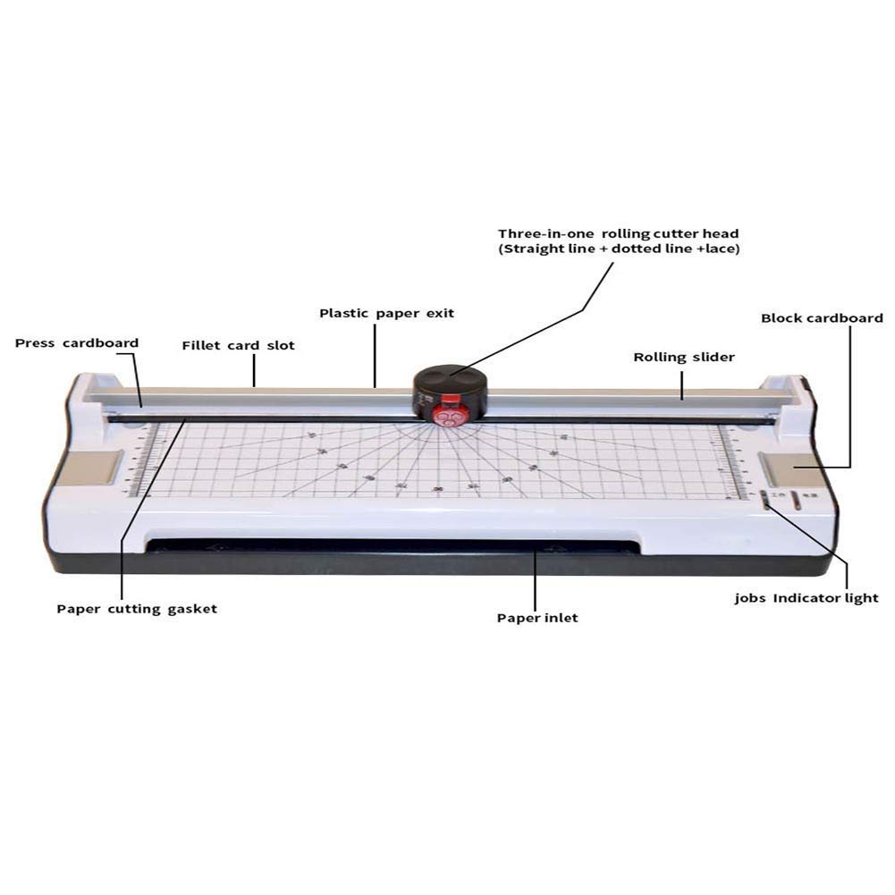 Laminator, przenośna laminator termiczny A4 z ustawieniami ciepła i zimna, przycisk ABS, szybkie nagrzewanie i brak pęcherzyków powietrza