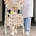 LedBack Basket for Walkers for Seniors Detachable Walker Accessories Daisy Cat Pattern Durable Organizer Pouch Large Capacity Storage Bags with Fixed Ropes