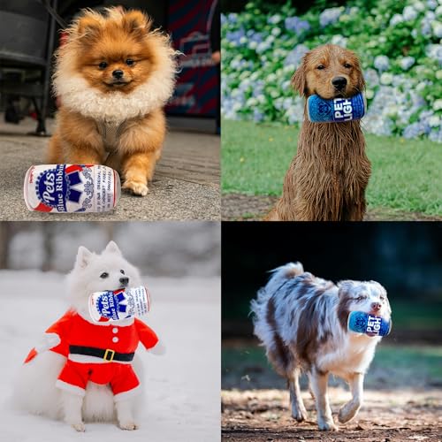 Juguete de peluche para perros con chirriador, pack 2 miniatura 4