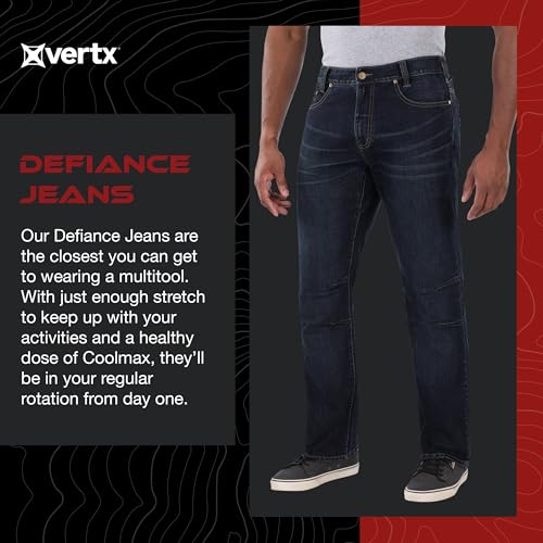 Vertx Defiance Mens Tactical Jeans, Stretch, Relaxed Fit Heavy-Duty Pants with 11 Pockets for EDC CCW Outdoor Gear2